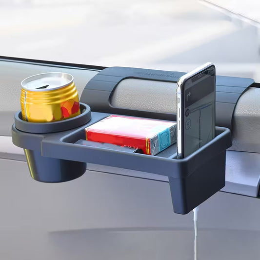 Universal Car Armrest Console Organizer with Phone Mount
