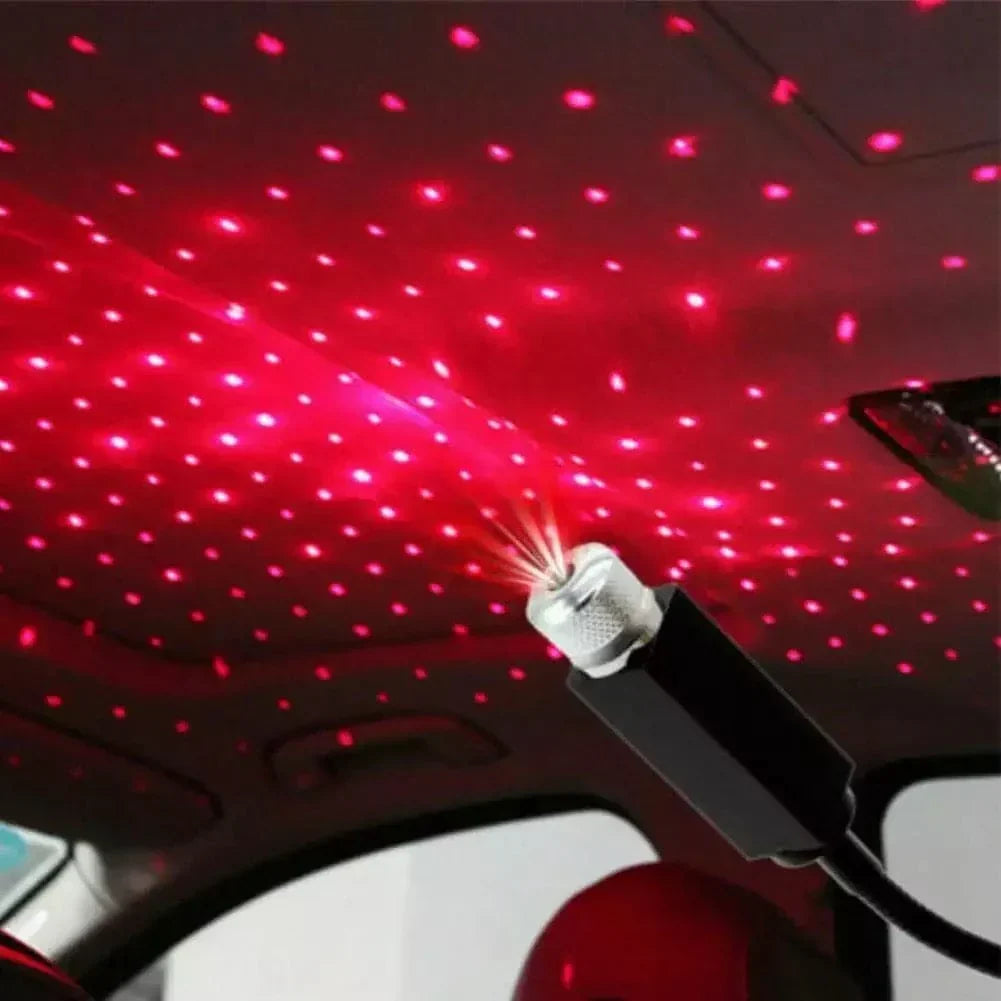 USB Star Projector Night Light Red Color